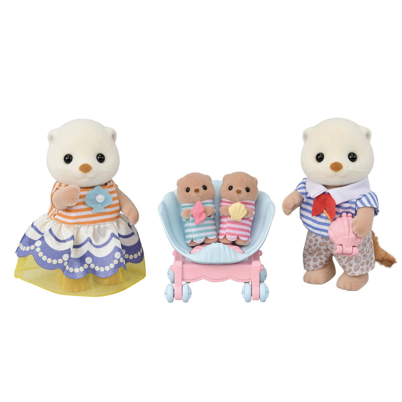 Sylvanian Families Sea Otter Family Toy Playset for Ages 3 and Up, size reference