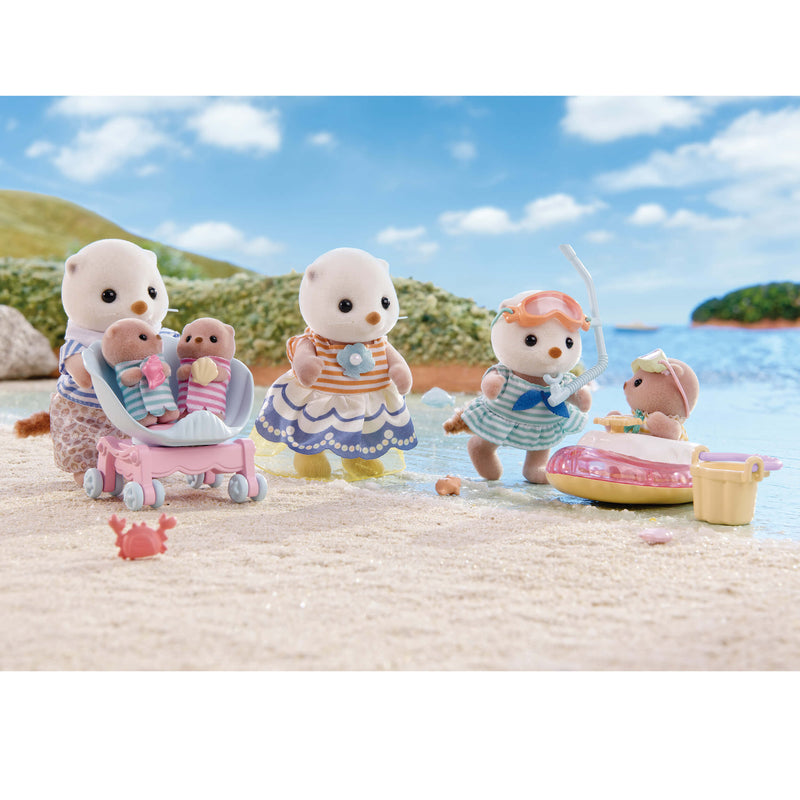Sylvanian Families Sea Otter Family Toy Playset for Ages 3 and Up, additional view