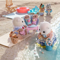 Sylvanian Families Sea Otter Family Toy Playset for Ages 3 and Up, close-up detail