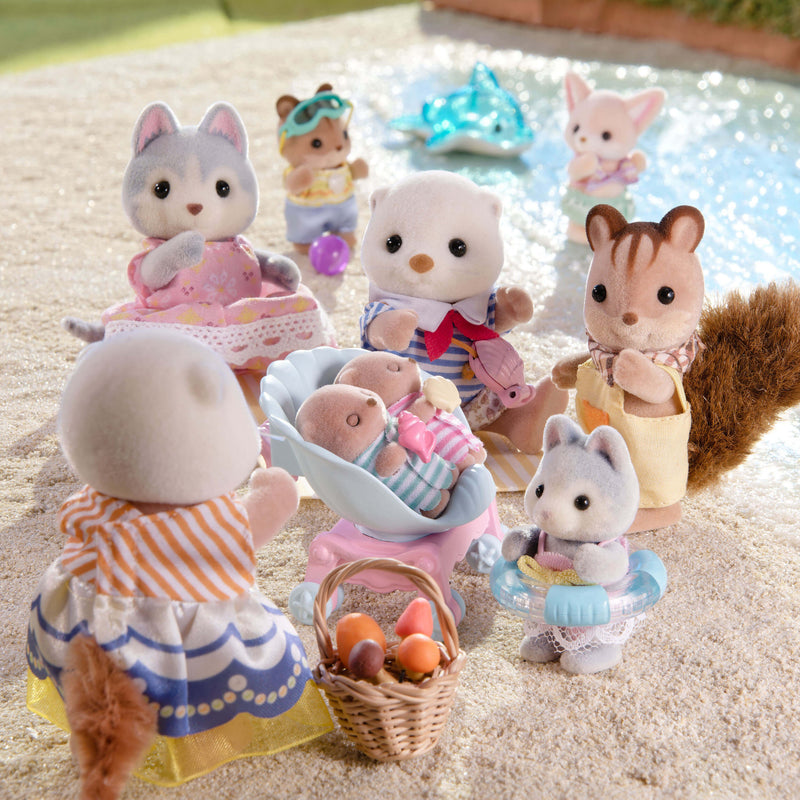 Sylvanian Families Sea Otter Family Toy Playset for Ages 3 and Up, product detail