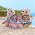 Sylvanian Families Sea Otter Family Toy Playset for Ages 3 and Up, side angle