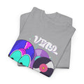 'Vinyl Is Groovy' Men's T-Shirt, close-up detail