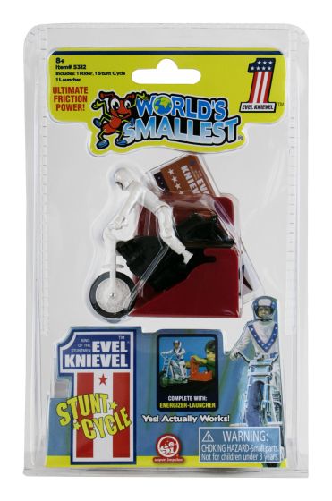 World's Smallest - Evel Knievel Stunt Cycle collectible from Marvel Abgee