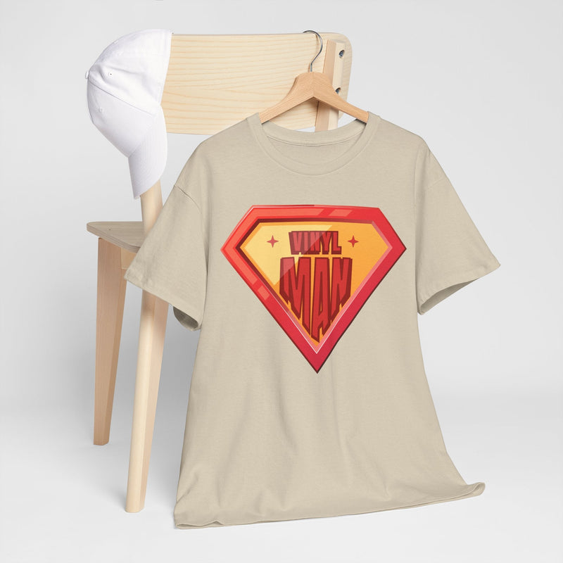 'Vinyl Man' Men's Superhero T-Shirt, additional view