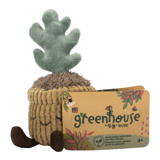 Plush - 6in Greenhouse Corduroy Plants Recycled
