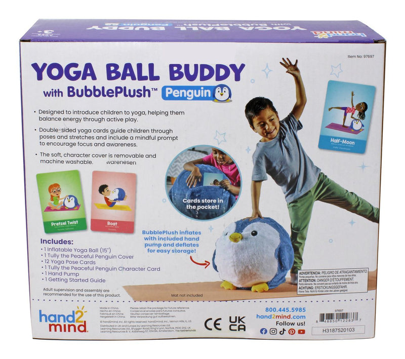 Yoga Ball Buddy with BubblePlush (Penguin) - Image