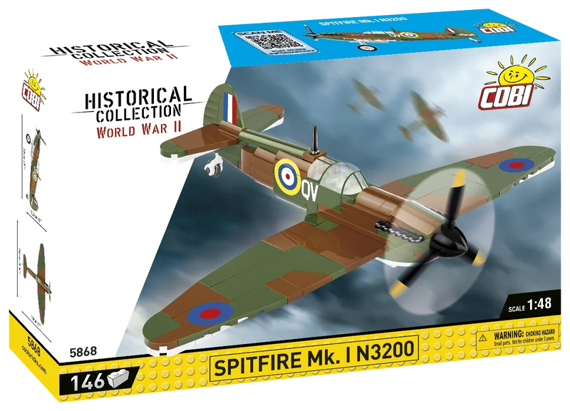 Cobi 5868 World War II Spitfire MK.I N3200 146 pcs