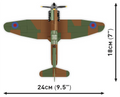 Cobi 5868 World War II Spitfire MK.I N3200 146 pcs