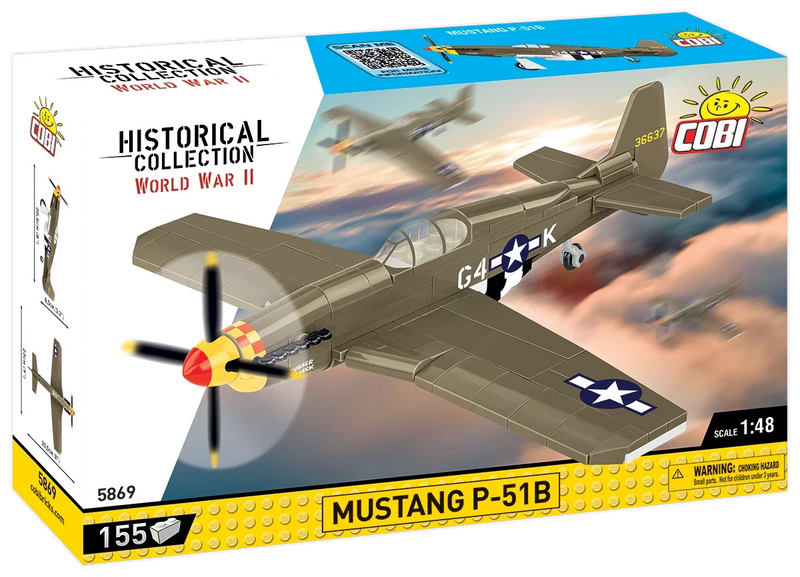 Cobi 5869 World War II Mustang P 51B 155 pcs - Image 8
