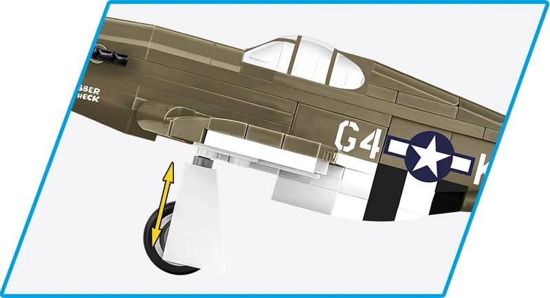 Cobi 5869 World War II Mustang P 51B 155 pcs - Image 4
