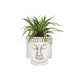 White Terracotta Buddha Head Planter