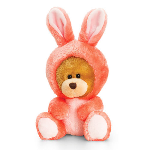 Keel Toys Easter Pipp The Bear Rabbit Onesie Pink collectible from hanrattycraftsgifts.co.uk
