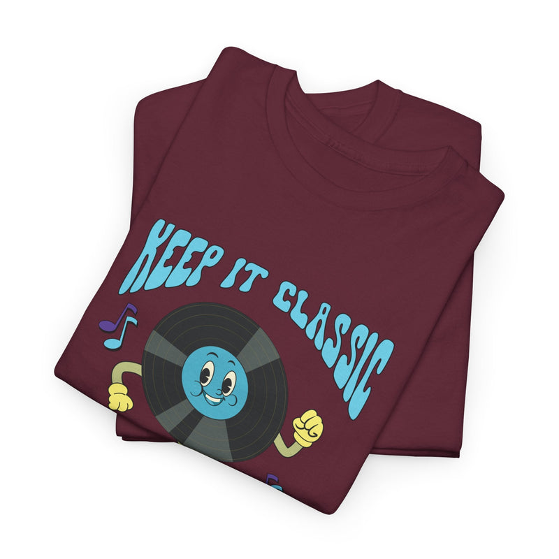 'Keep It Classic' Retro T-Shirt, side angle