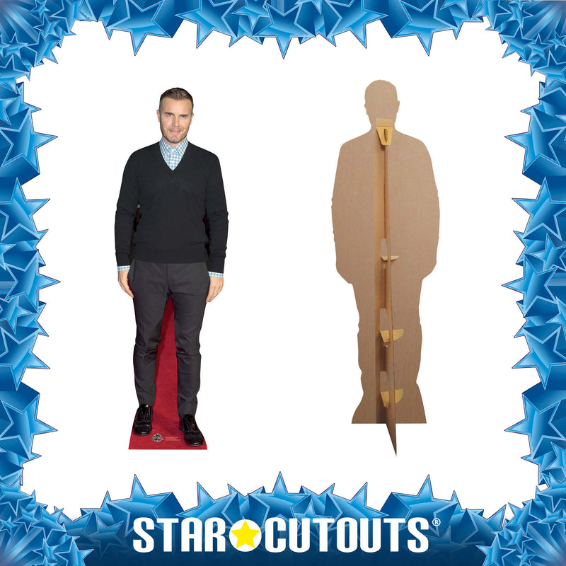 Gary Barlow - Height 173cm Lifesize Cardboard Cutout, side angle