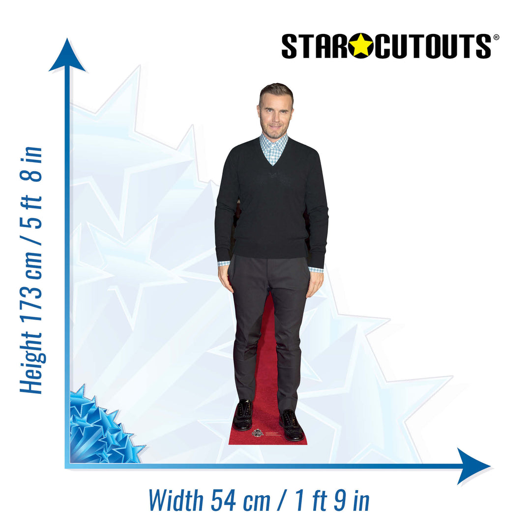 Gary Barlow - Height 173cm Lifesize Cardboard Cutout