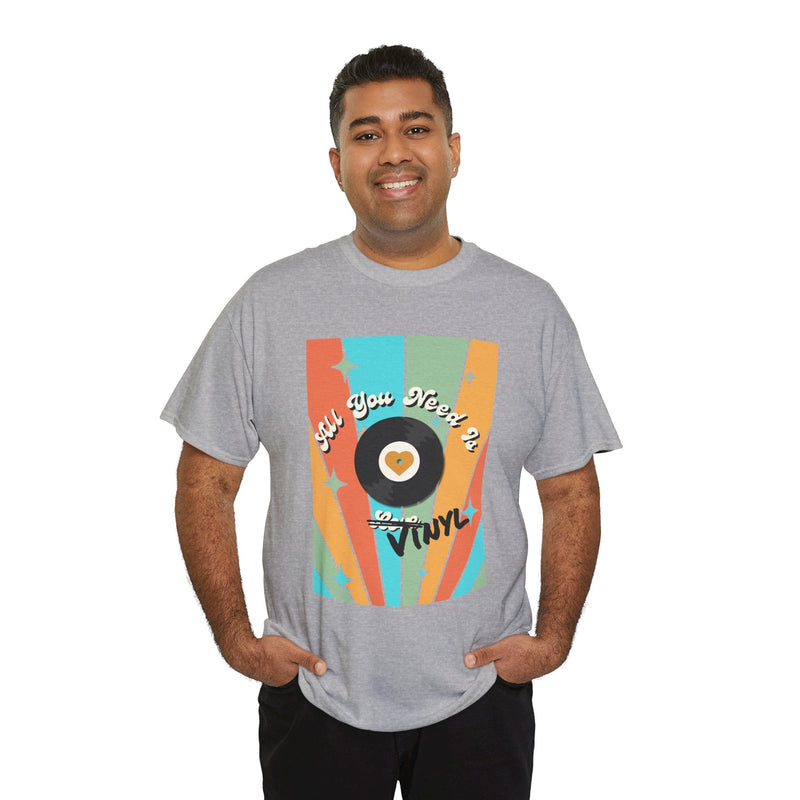 'All You Need Is Vinyl' T-Shirt, close-up detail