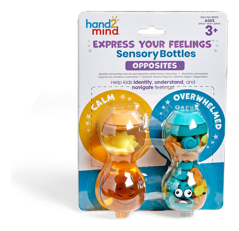 Express Your Feelings Sensory Bottles Opposites - Image