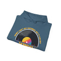 'Money Can't Buy Happiness, But It Can Buy Vinyl' Men's Hoodie, size reference