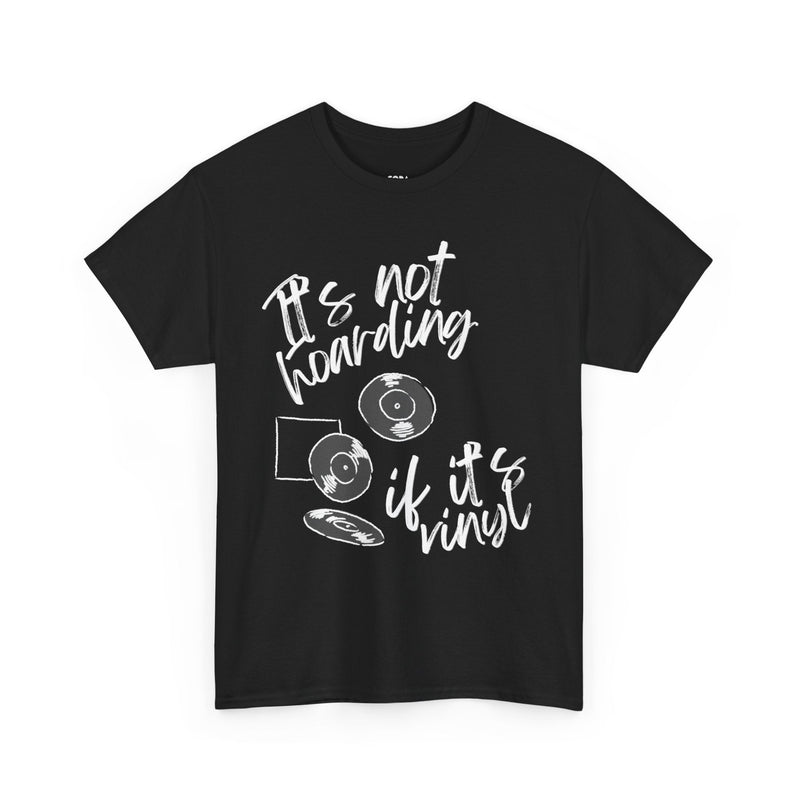 'It's Not Hoarding If It's Vinyl' Men's T-Shirt, rear view