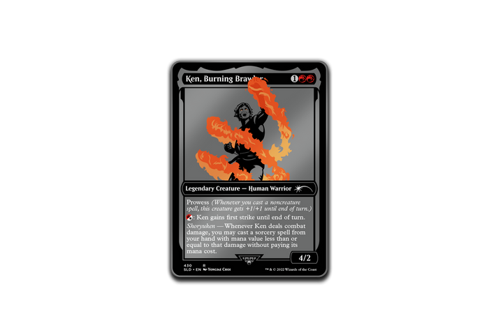 Magic: The Gathering Ryu Ken Chun-Li Street Fighter Secret Lair AR Pin Set