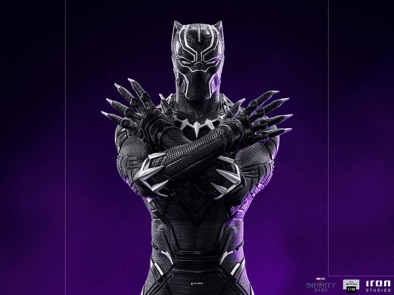 Iron Studios Black Panther Marvel Cinematic Universe Deluxe 1/10 Scale Figure, rear view