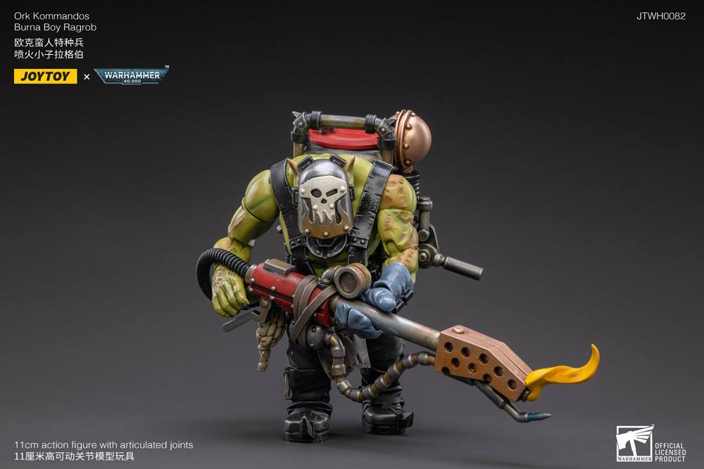 Warhammer 40K 1/18 Scale Ork Kommandos Burna Boy Ragrob