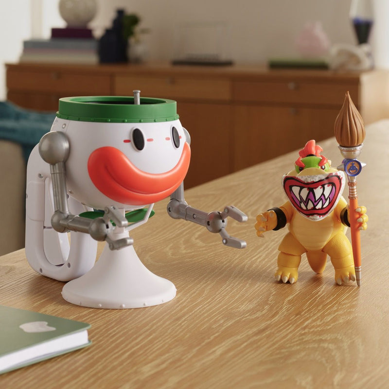 The Super Mario Galaxy Movie - 5” Bowser Jr. with Clown Car, Paintbrush and Water-Reveal Stickers - Image