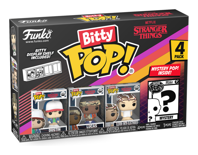 Bitty Pop! Stranger Things - Dustin 4 Pack - Image
