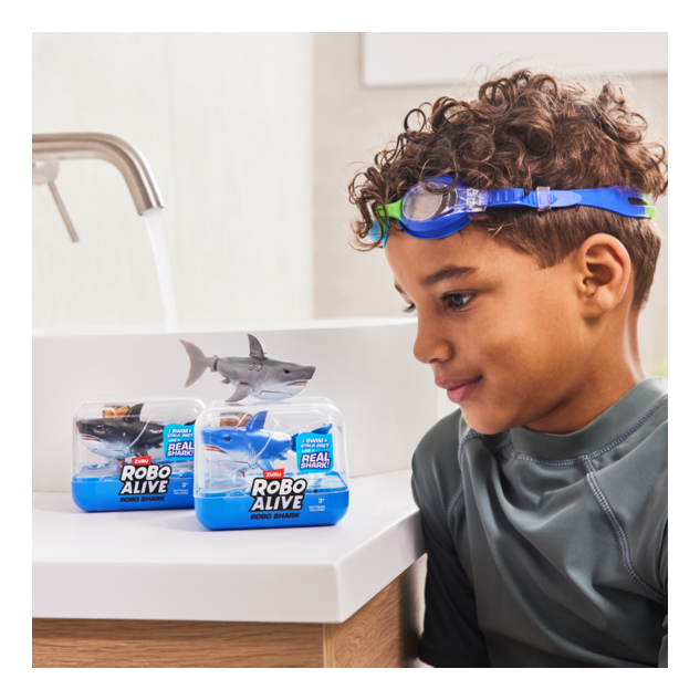 Robo Alive Water Activated S1 Swimming Shark 2 Pack - Image