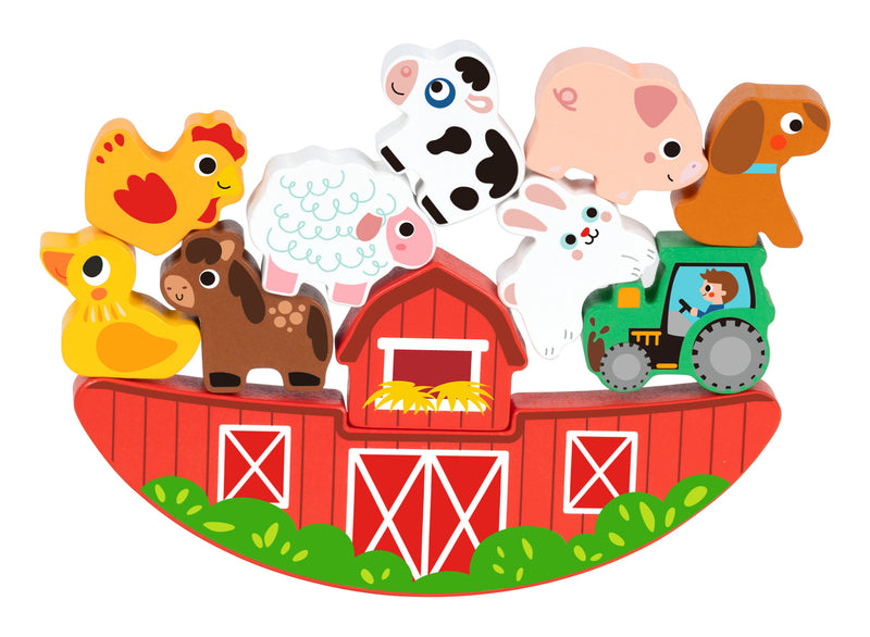Wooden 2 in 1 Balance Puzzle - Farm