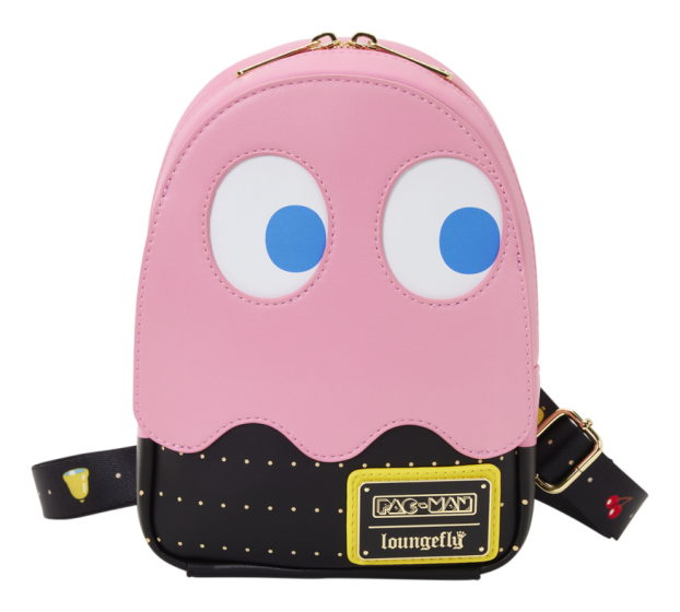 Loungefly - Pac-Man Pinky Ghost Sling Crossbody Bag