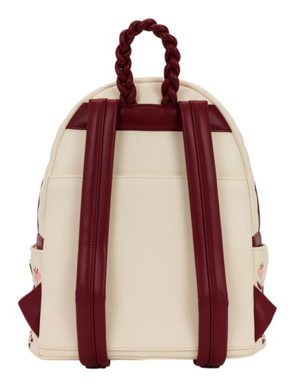Loungefly - Cream & Red Floral Mini Backpack