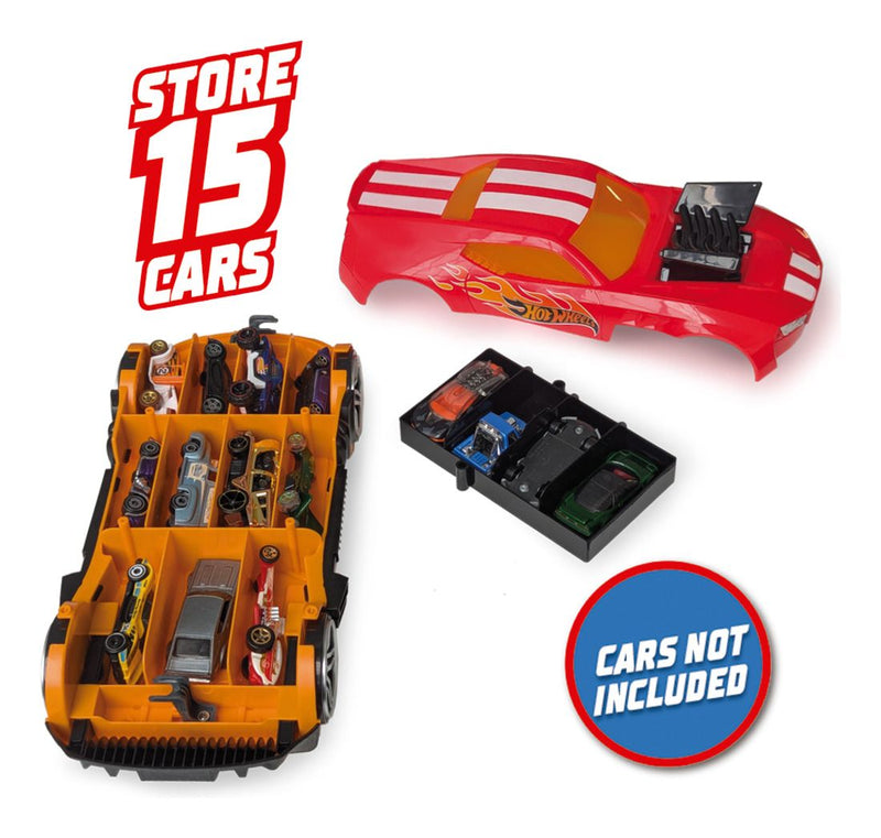 Hot Wheels 2 in 1 Race N Haul Storage Case Red - Image