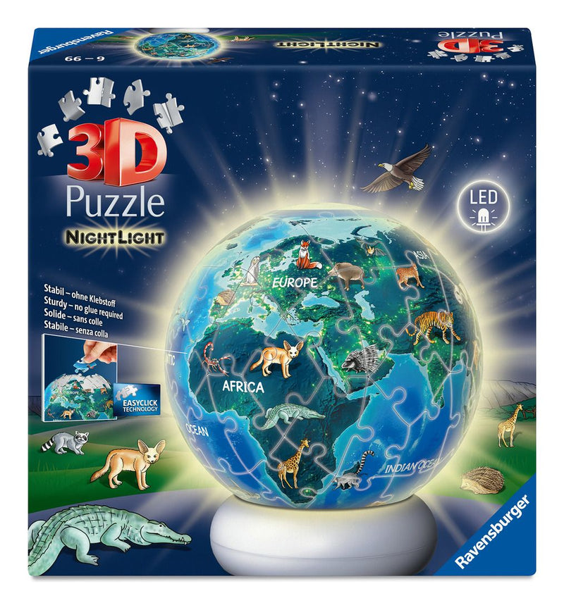Earth at Night 3D Puzzle Night Light - Image