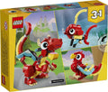 Lego Creator 3 in 1 31145 Red Dragon Buildable Playset for Ages 6 & Up, in display