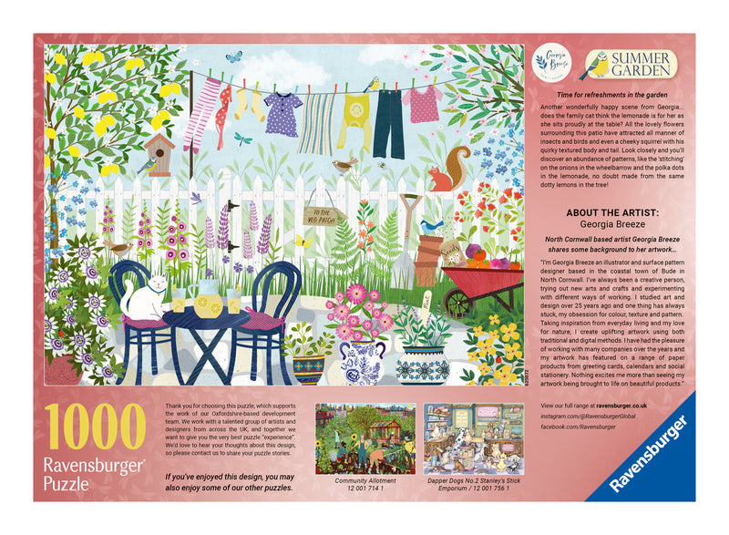 Summer Garden 1000 Piece Jigsaw Puzzle
