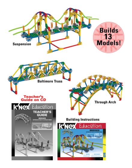 K'nex Education Intro to Simple Machines Bridges Set