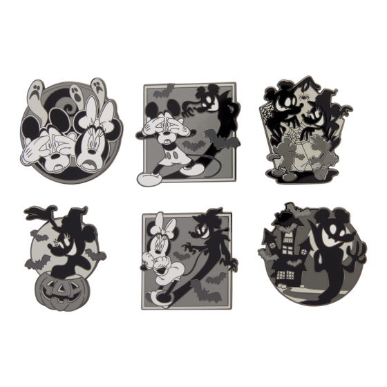 Loungefly - Blind Box Enamel Pins - Mickey & Minnie Ghost