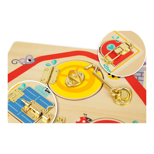 Wooden Latches Activity Board