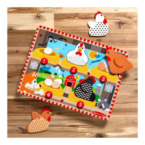 Melissa & Doug Magnetic Press&Pop Wooden Puzzle