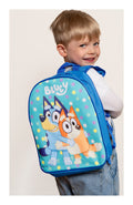 Bluey Colouring & Drawing School Backpack, rear view
