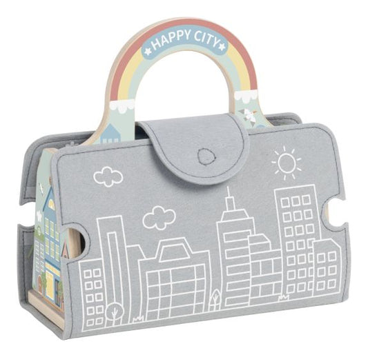 Wooden and Felt City Play Set collectible from Abgee