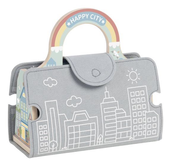 Wooden and Felt City Play Set collectible from Abgee