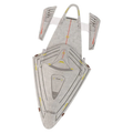 U.S.S. Voyager NCC-74656-J Model Die Cast Ship Discovery (Eaglemoss / Star Trek), side angle