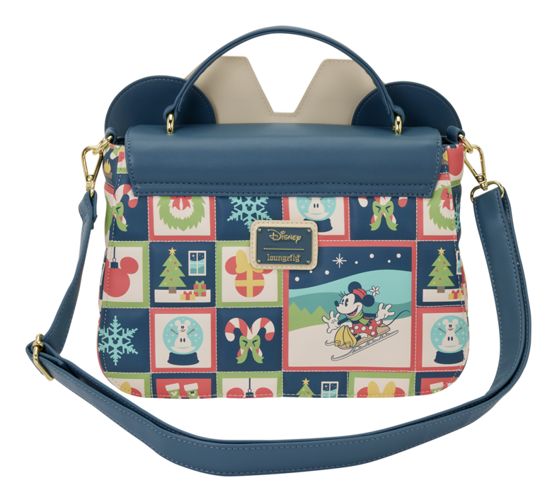 Loungefly Mickey & Minnie Holiday Crossbody Bag