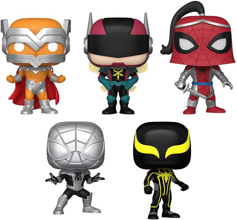 Spider-man Marvel Year of the Spider Set of Five Assorted Funko POP! Vinyl Figure