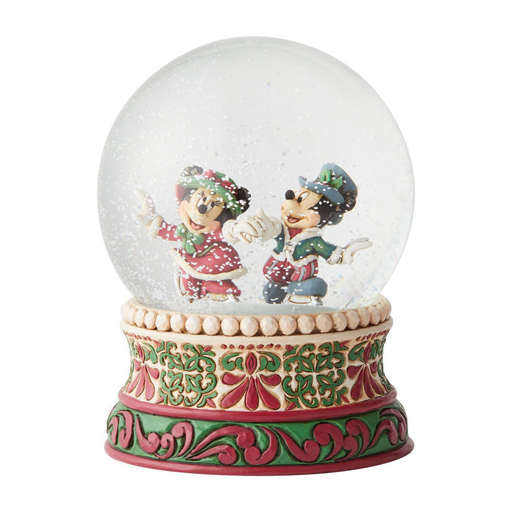 Disney Traditions Victorian Mickey and Minnie Mouse Christmas Disney Snow Globe