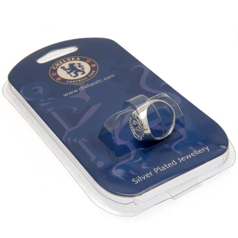 Chelsea FC Silver Plated Crest Ring Medium, alternate view