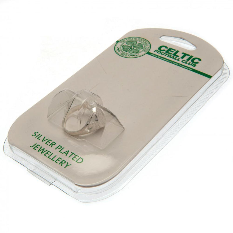 Celtic FC Silver Plated Crest Ring Large, alternate view