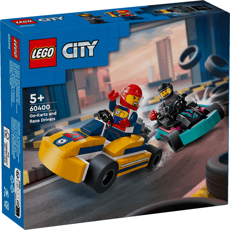 Lego City 60400 Go-Karts and Race Drivers Playset for Ages 5 and Up collectible from Curious Minds